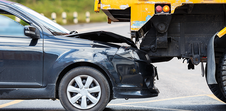 accident with a truck